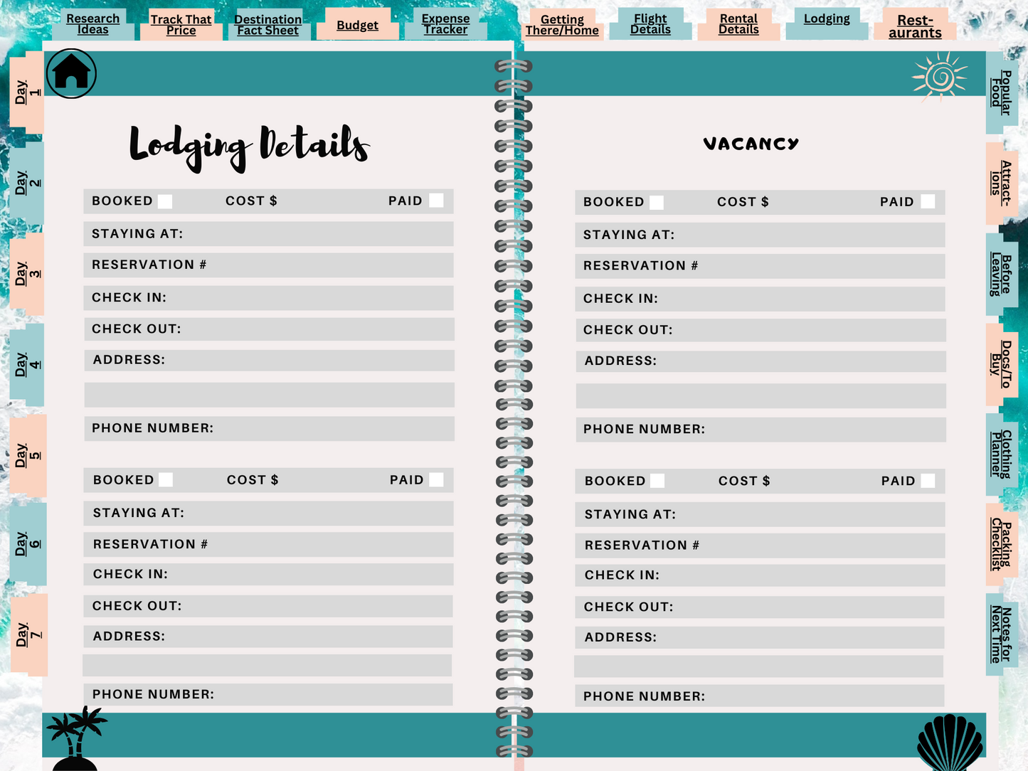 Digital Travel Planner & Journal: Wander Without Worry